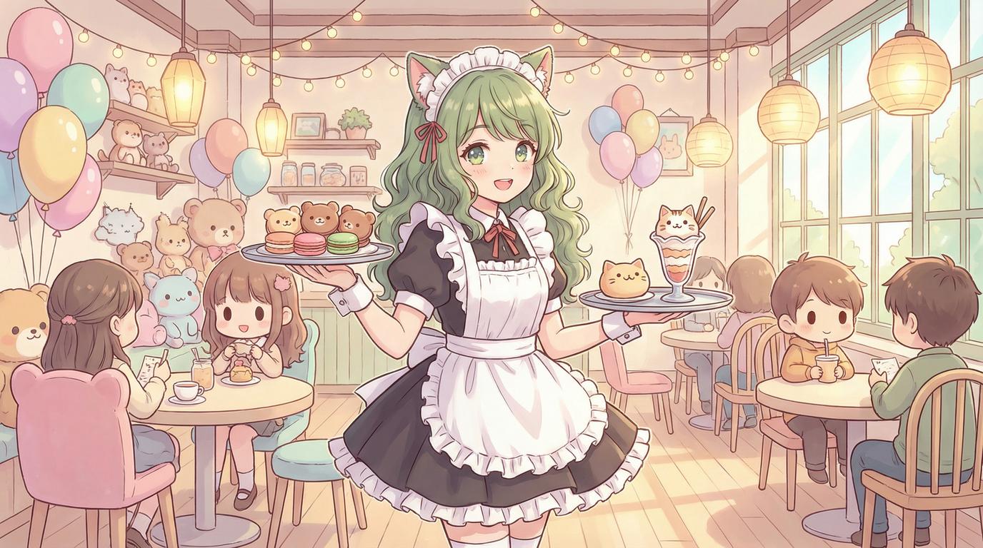 福利姬猫咖女仆cosplay视频